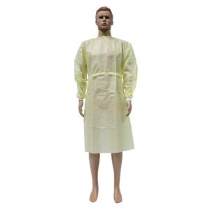 AAMI Level 2 Disposable Yellow Medical Isolation Gowns AAMI Level 2 Disposable Yellow Medical Isolation Gowns