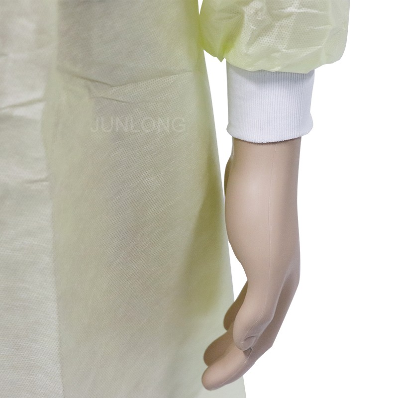 AAMI Level 2 Disposable Yellow Medical Isolation Gowns