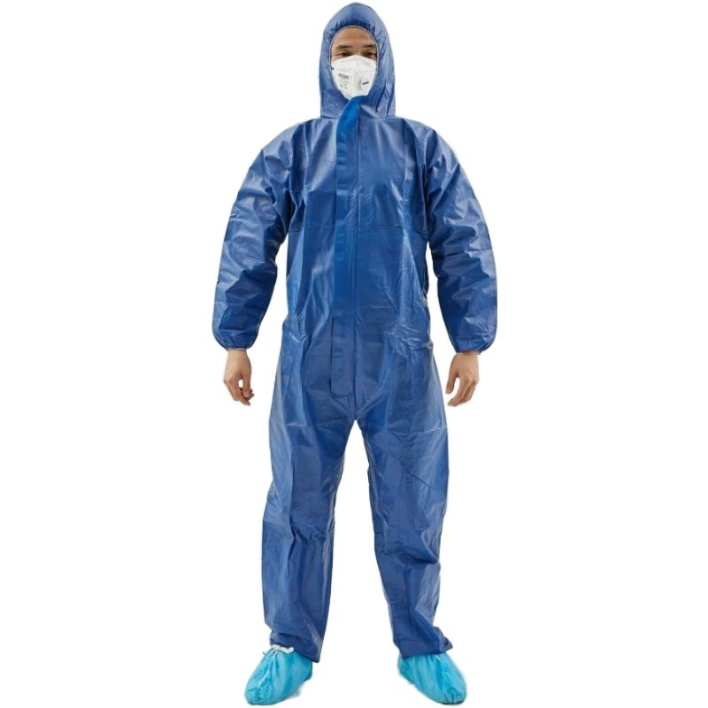 Disposable Blue Color Protective Coverall 