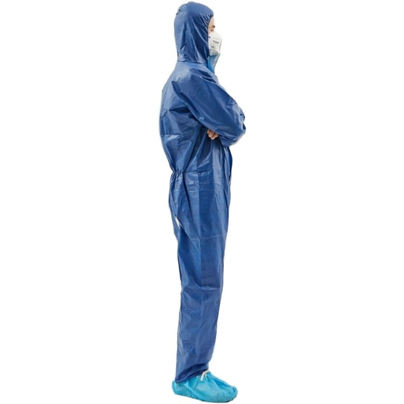Disposable Blue Color Protective Coverall 