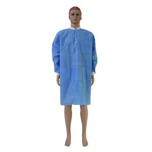 Polypropylene Visitor Lab Coat with Three Pockets