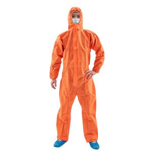 Type 5 Biohazard Protective Coverall Apparel Hooded