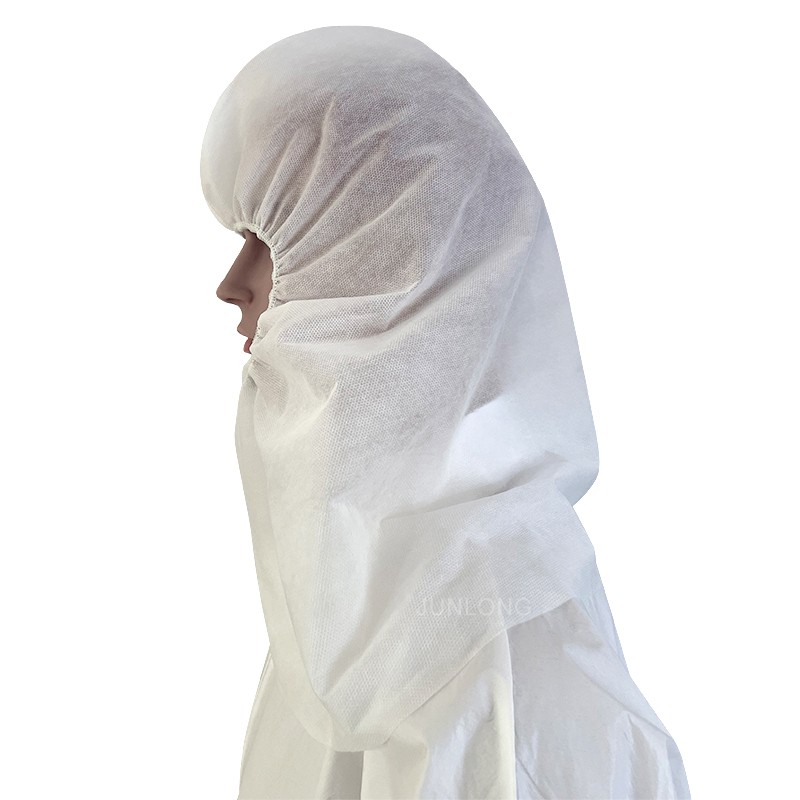 White Disposable Protective Hood